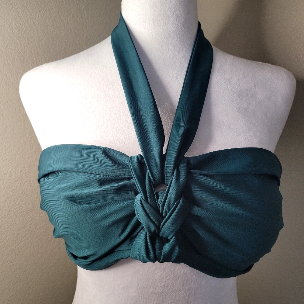 *New* Shade & Shore, Bandeau/Halter Tie Bikini Top Size XL